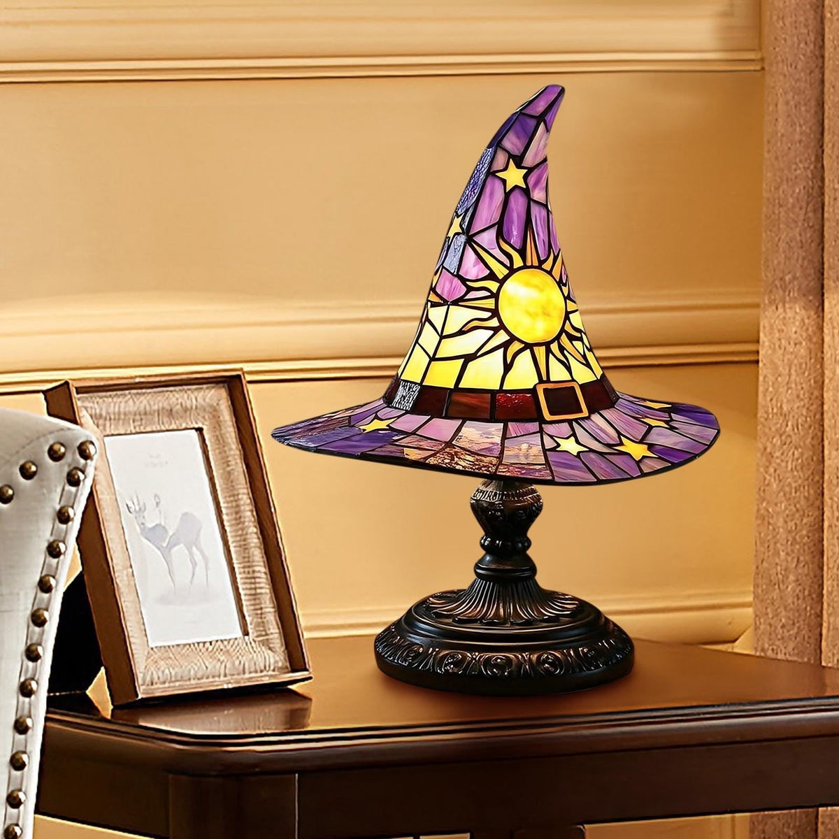 Lighted Vintage Patchwork Ghost, Rustic Farmhouse Halloween LED Light Up Ghost with Pumpkin Lantern, Spooky Cute Fall Decor for Mantel, Shelf, Tiered Tray, Entryway Porch Tabletop