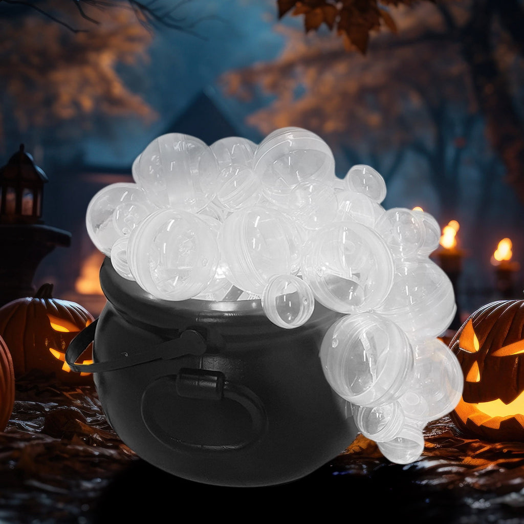 Muecwrye Halloween Decorations Outdoor, Halloween Clearance! Halloween Witches Cauldron with Lights, DIY Bubbling Cauldron Set Decor for Home Porch Outside, Halloween Party Supplies( Without Tripod)