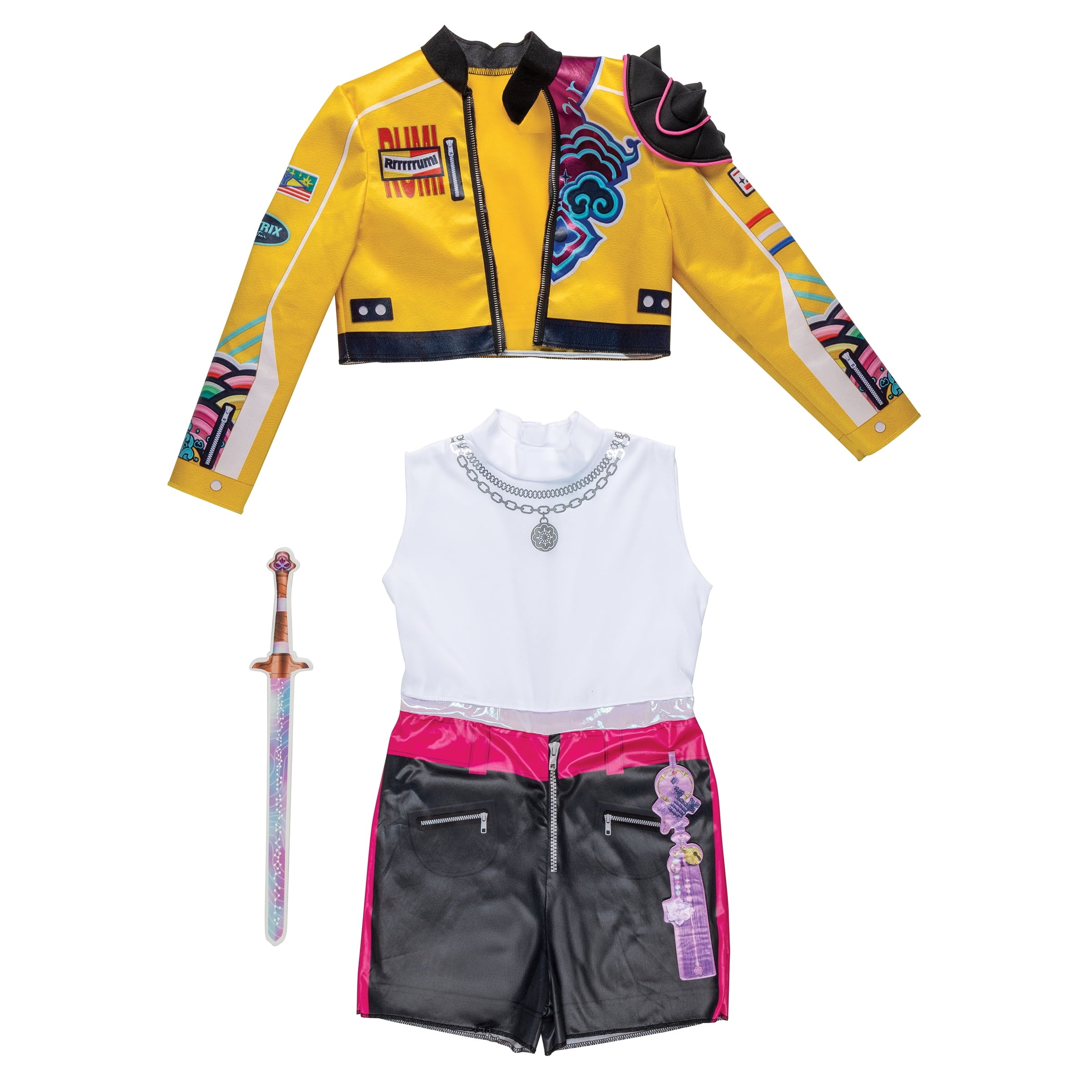Netflix K-Pop Demon Hunters Rumi Halloween Costume for Children, Girls Size S (6/6X), by Disguise