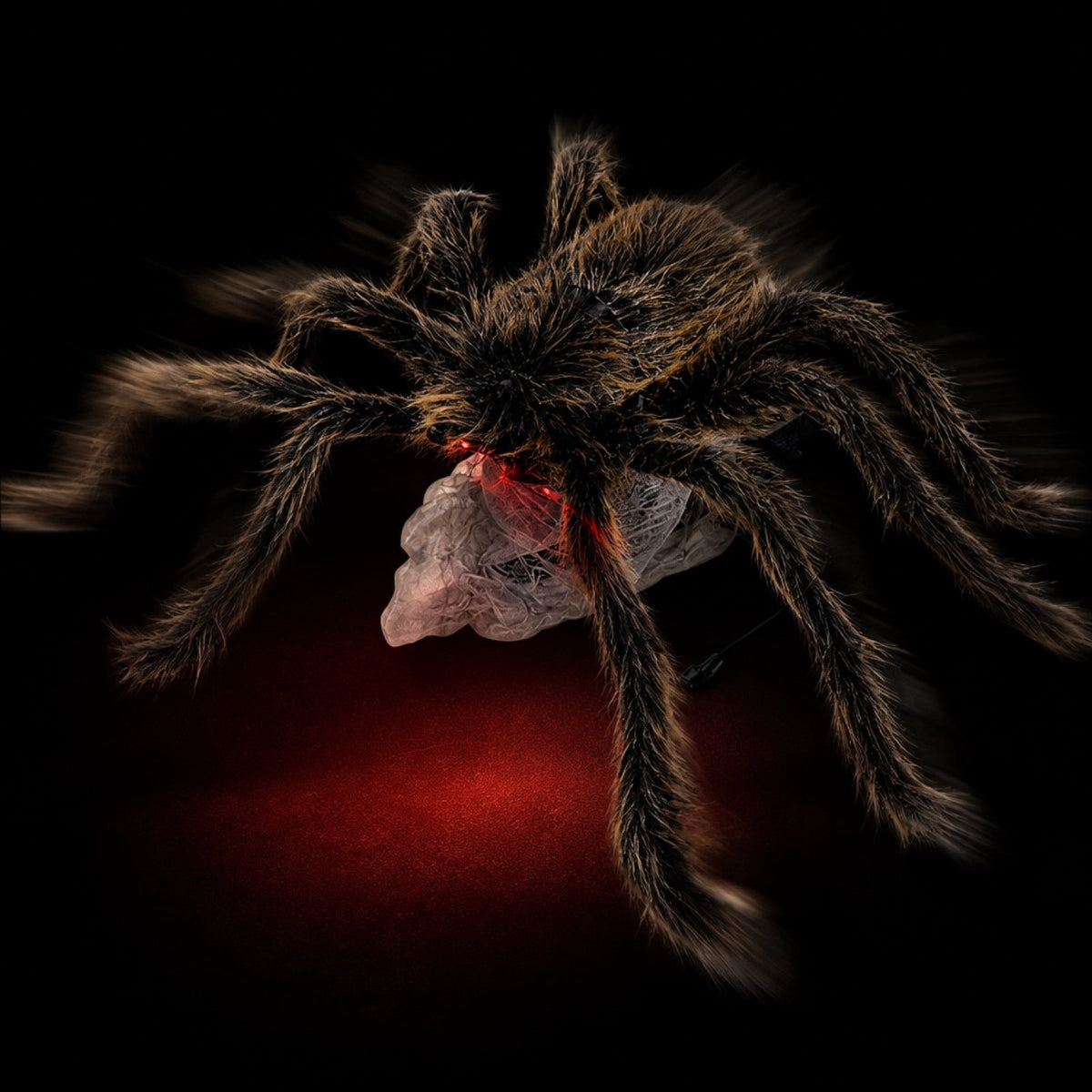 Sruoe Animated Pop Up Jumping Halloween Prank Prop, 35.4x29.5x7.5in Light Sound Fuzzy Trick Toy, Indoor Outdoor Yard Porch Spooky Horror Decor Surprise Game Supply