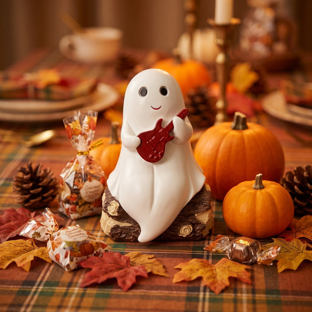 Halloween Decorations, Ghost Resin Crafts Ornaments, Alloween Decoration for Porch Yard Patio Indoor Decor Fall Autumn Home Shelf Mantel Ornament
