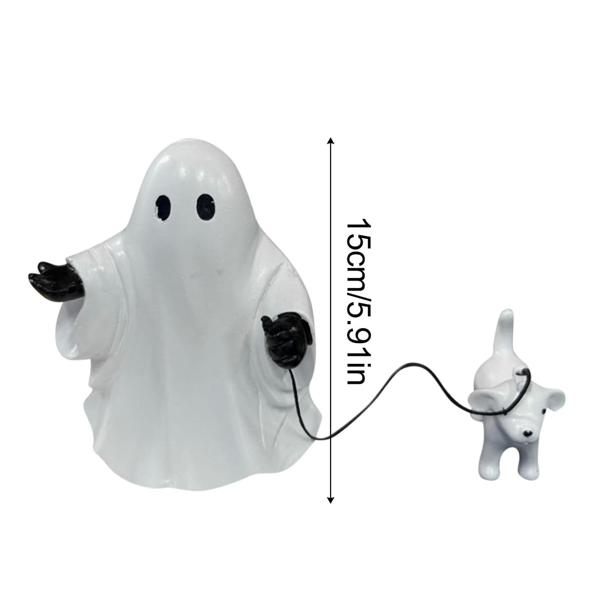 Halloween Decorations, Ghost Resin Crafts Ornaments, Alloween Decoration for Porch Yard Patio Indoor Decor Fall Autumn Home Shelf Mantel Ornament