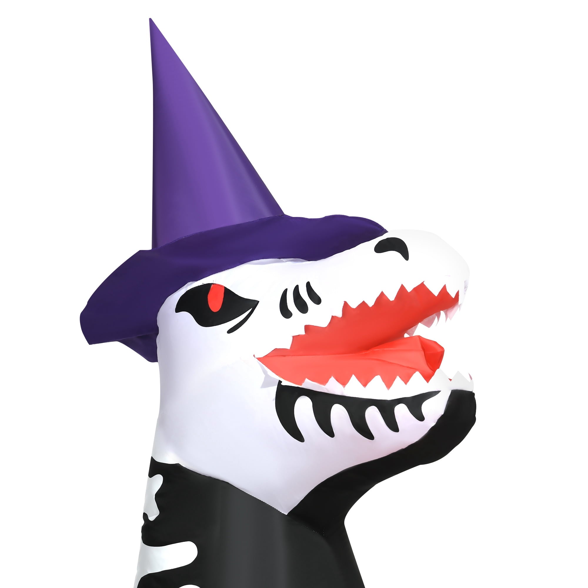 HOMCOM Inflatable Ghost with Pumpkin, Halloween Outdoor LED Lighted Yard Decoration, Waterproof