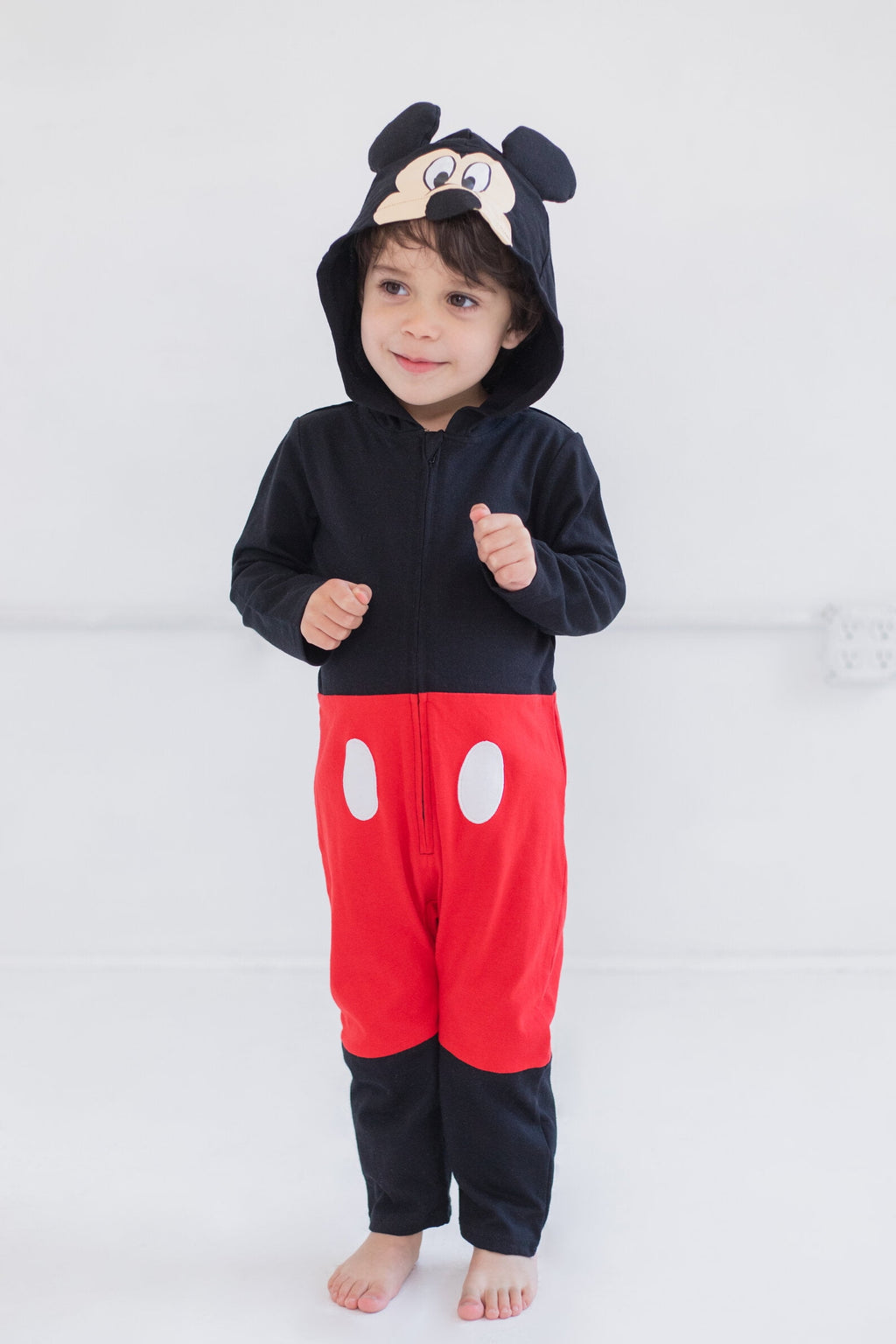 Disney Mickey Mouse Goofy Toddler Boys Zip Up Cosplay Coverall