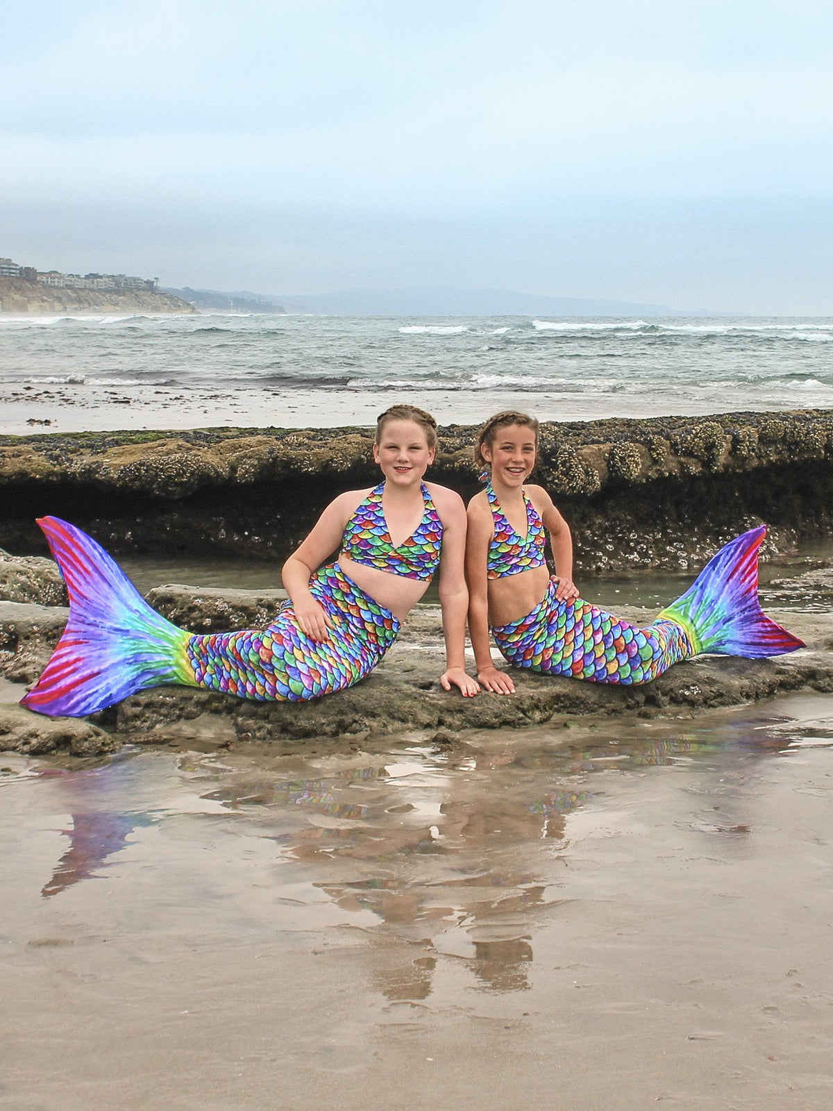 Sun Tail Mermaid Blue Lagoon Tail Skin, Size Child Extra Large (Monofin Not included) for Girls