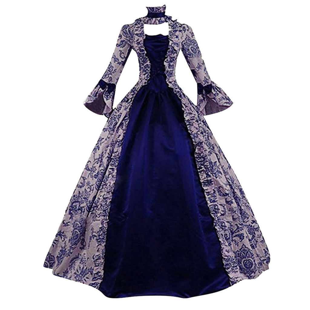 DDAPJ pyju Medieval Dress for Women Evening Masquerade Ball Gowns Vintage 1700S Victorian Renaissance Costume Green XXXXXL