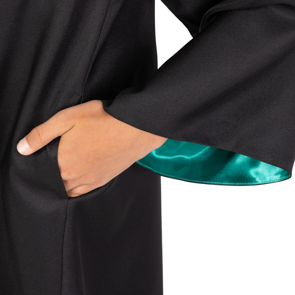 Harry Potter Boys or Girls Premium Hogwarts Slytherin Cosplay Robe, Size L/XL
