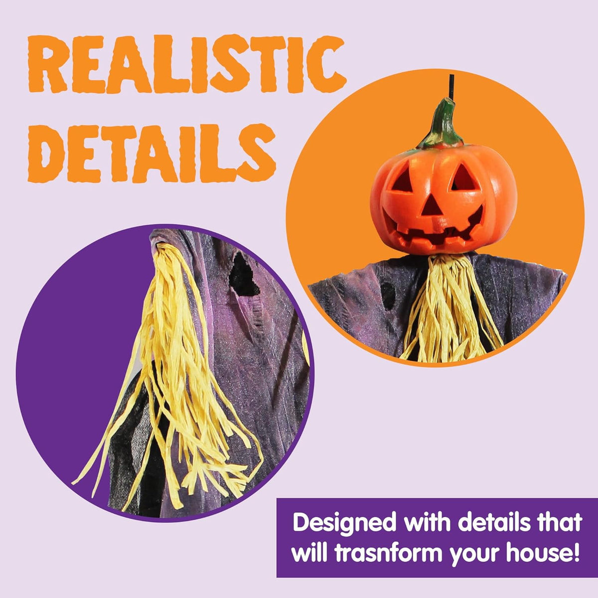 Joyfy 3 Pack Halloween Hanging Ghosts,Scary Skeleton Ghosts Grim Reapers Decorations for Halloween Indoor Outdoor Yard Home Decorations