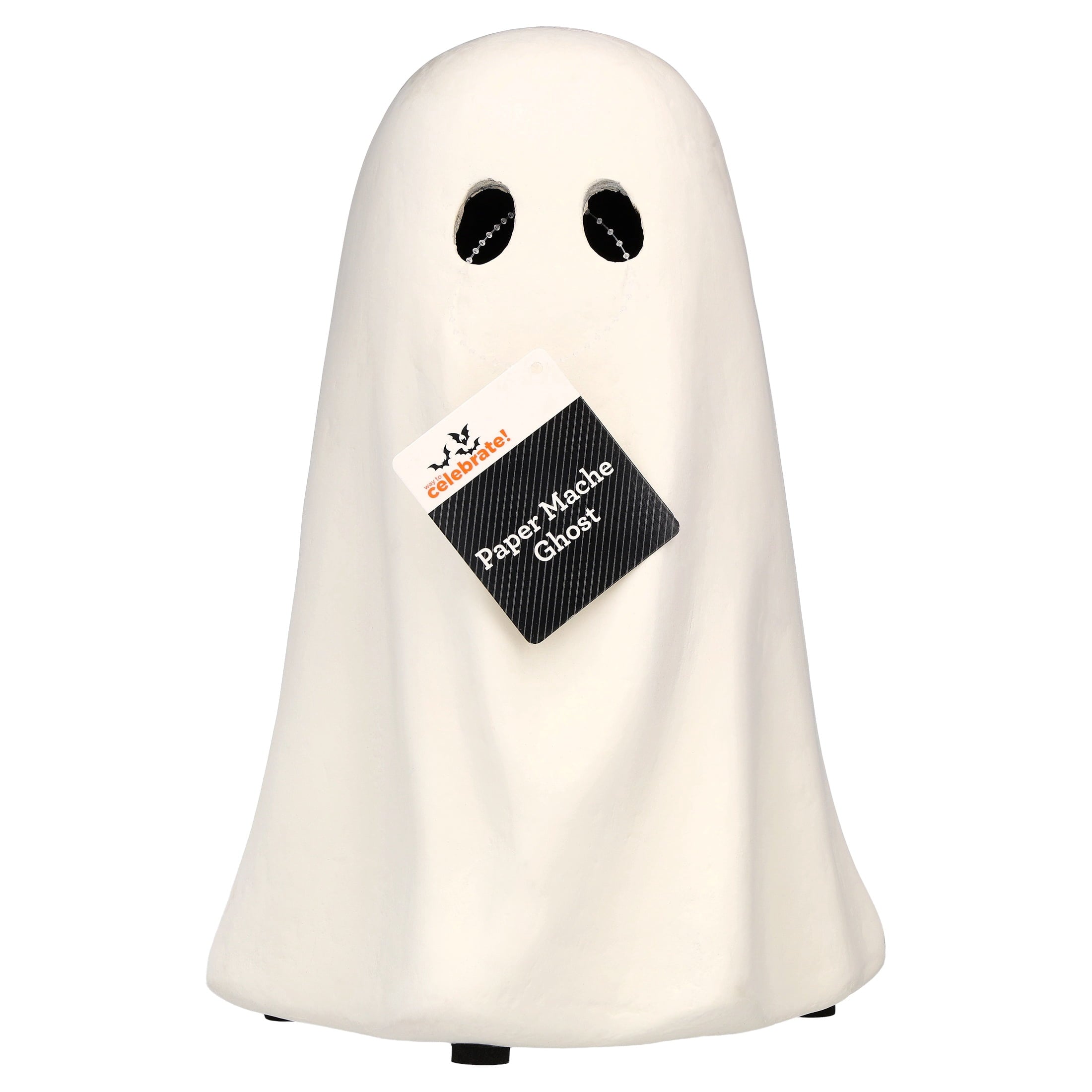 Paper Mache Ghost Decoration, White, 11", Halloween by Way To Celebrate
