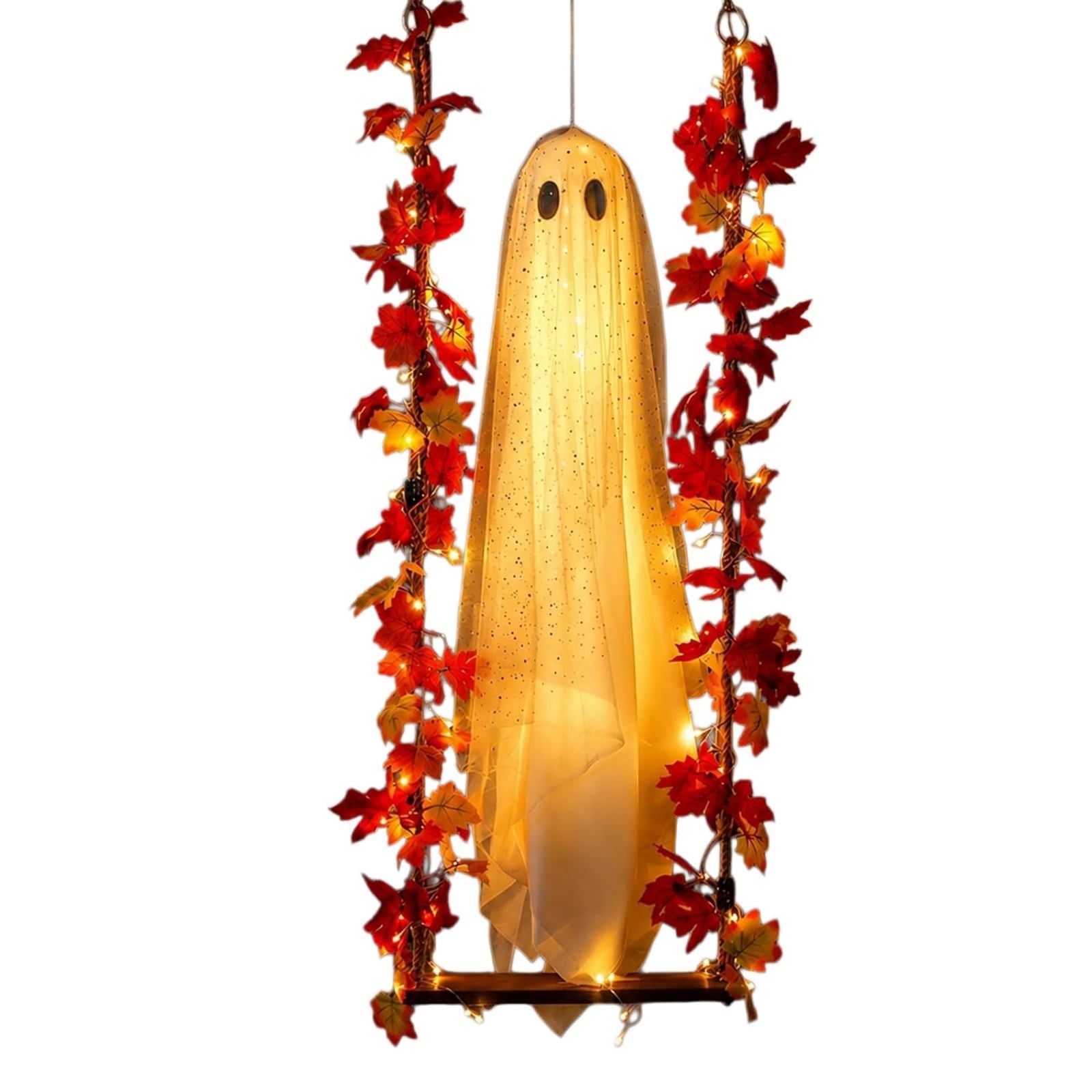 Halloween Decorations Clearance! Cute Kissing‑Face Witch Statue With Bow Hat & Mesh Skirt, Tabletop Ornament for Shelf Indoor Home Halloween Decor