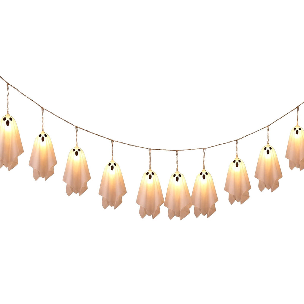 Halloween Ghost String Lights, LED Cute Spooky Fairy Lights for Fireplace Party Home Decor, Halloween LED Ghost Garland Lights, Battery Operated Hanging Lights for Indoor Room Decor