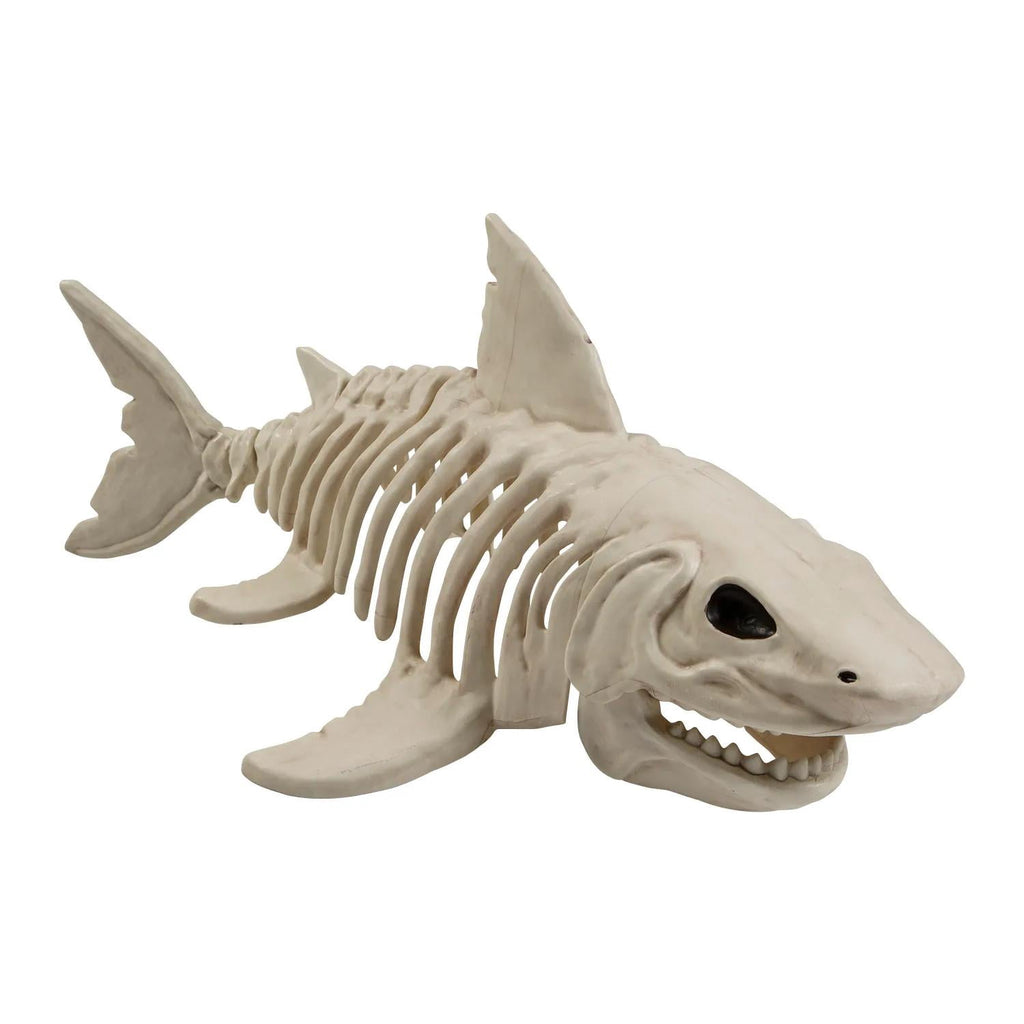 Seasons 2 ft Plastic Shark Skeleton Halloween Tabletop Decoration - Off-White