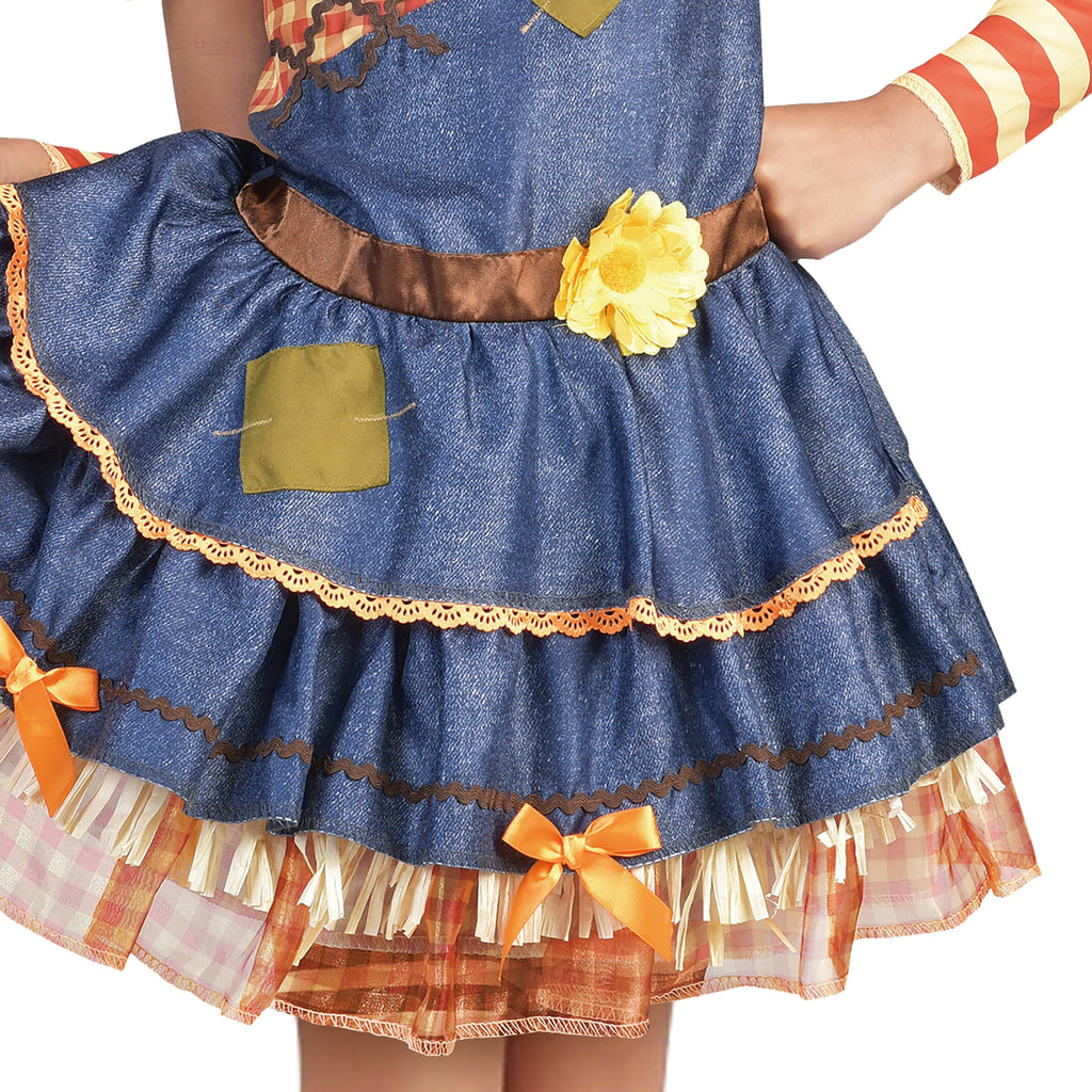 Scarecrow Sweetie Halloween Costume for Children, Girls' Size S (6/6x), by Way to Celebrate