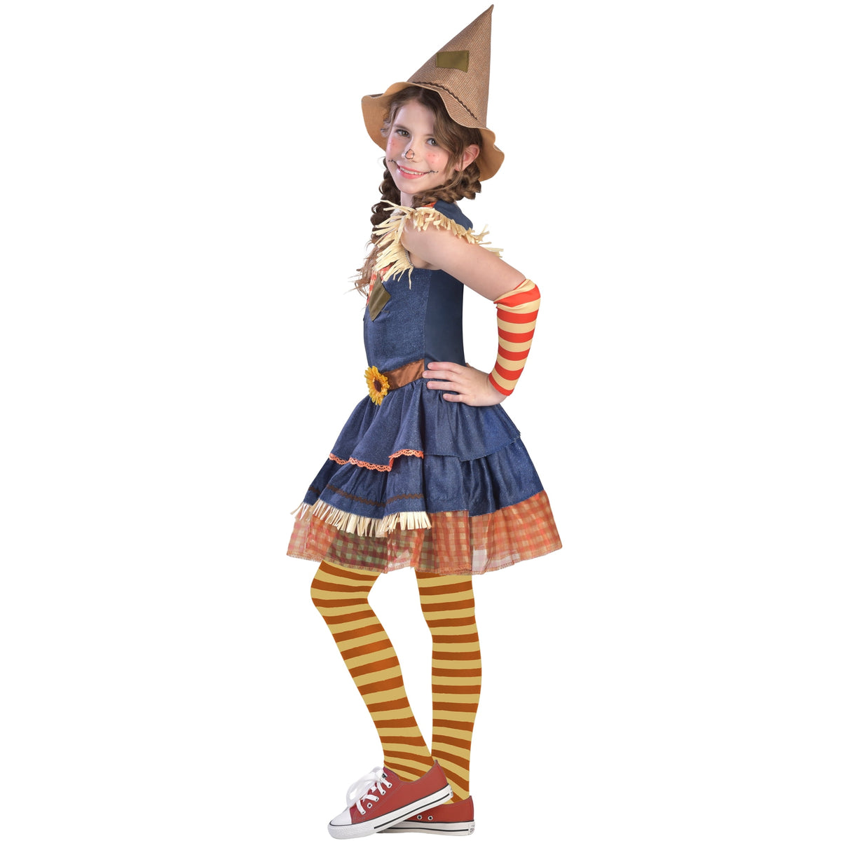 Scarecrow Sweetie Halloween Costume for Children, Girls' Size S (6/6x), by Way to Celebrate