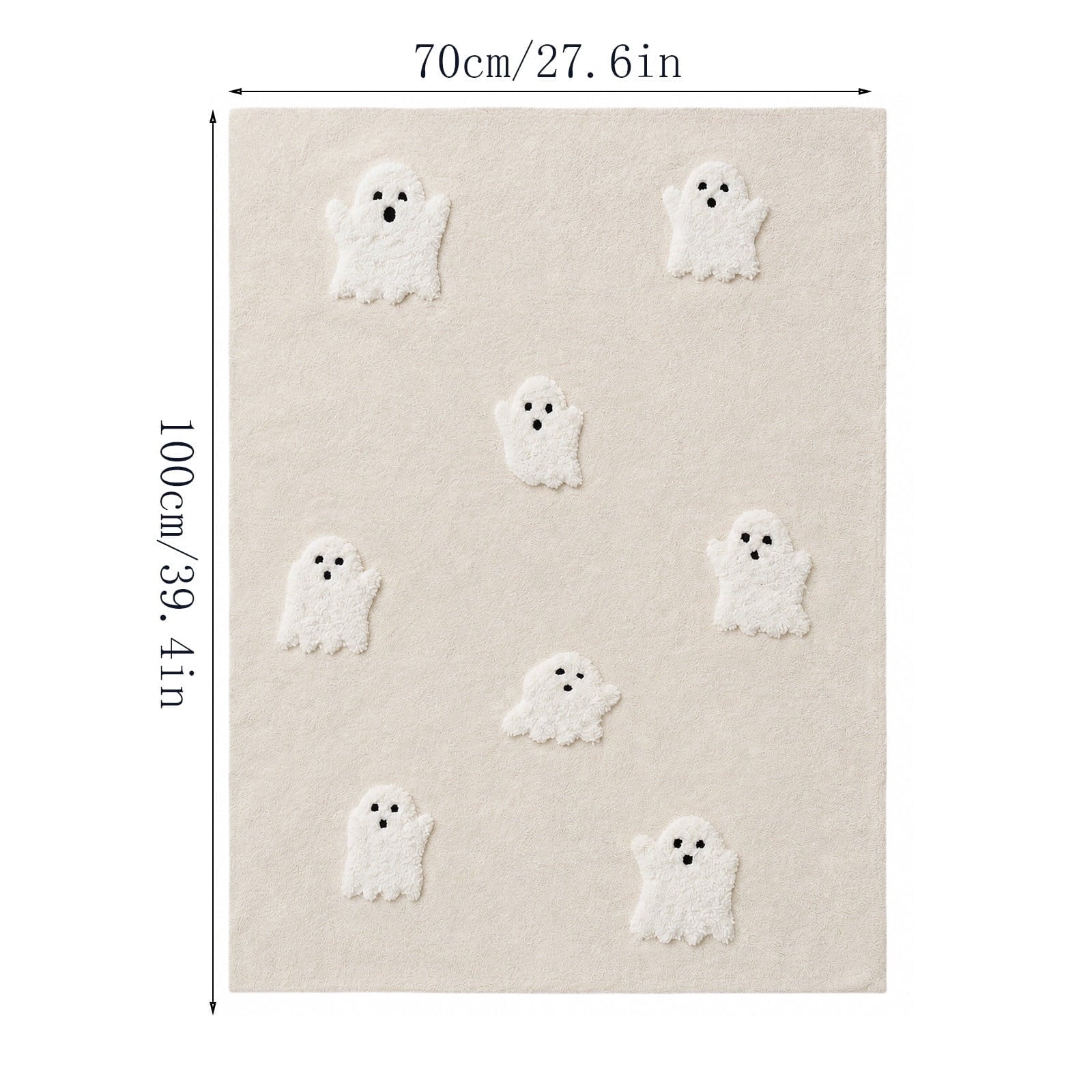 Guvpev Halloween Flannel Throw Blanket, 39.4" x 27.6" Soft Plush 3D Pumpkin Printed Decorative Blanket for Couch, Bed, Travel, Living Room, Cozy Fall Holiday Home Accent