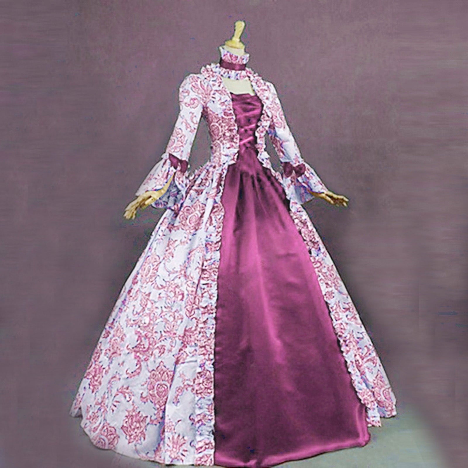 DDAPJ pyju Medieval Dress for Women Evening Masquerade Ball Gowns Vintage 1700S Victorian Renaissance Costume Green XXXXXL