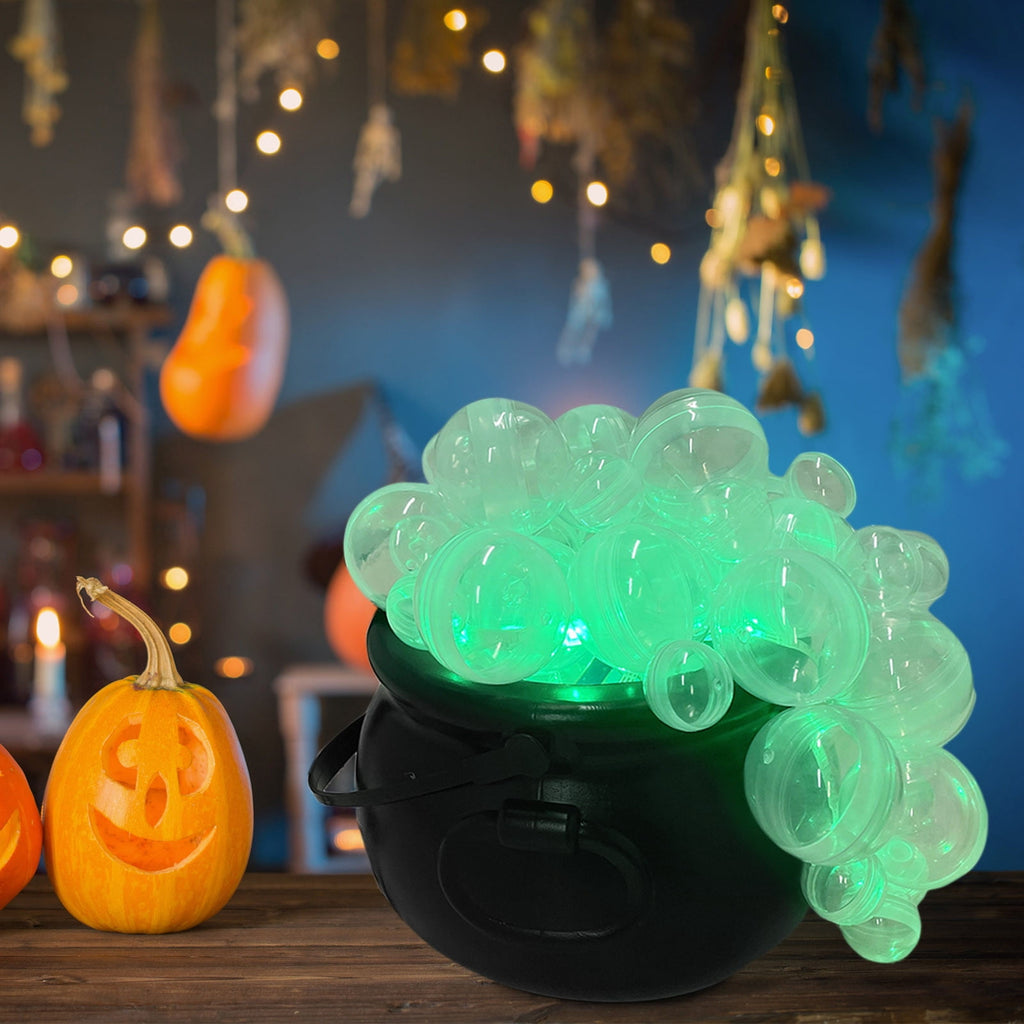 Muecwrye Halloween Decorations Outdoor, Halloween Clearance! Halloween Witches Cauldron with Lights, DIY Bubbling Cauldron Set Decor for Home Porch Outside, Halloween Party Supplies( Without Tripod)