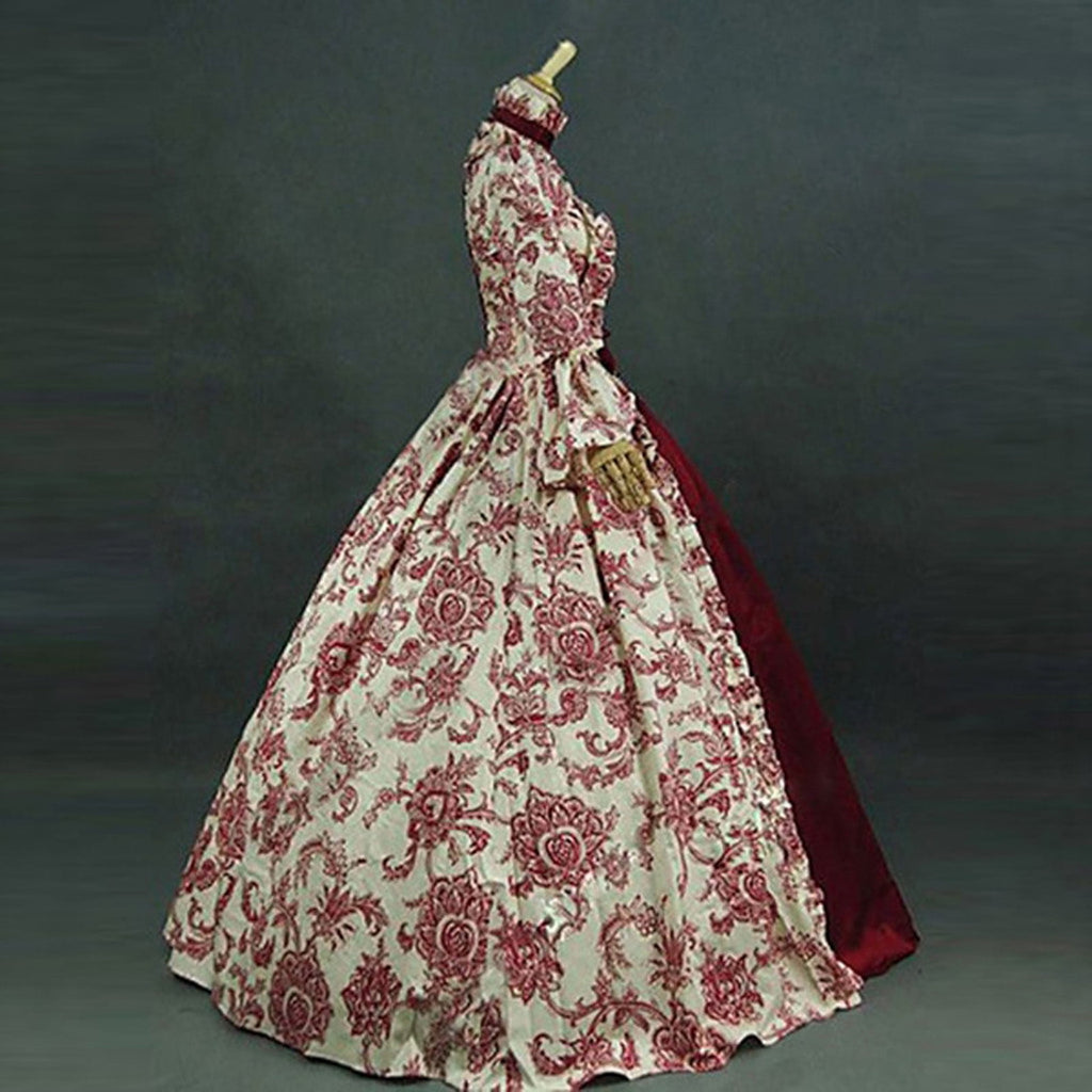 UPPADA Plus Size Victorian Dress for Women Lace Up Flare Sleeve Ball Gown with Corset Evening Party Maxi Gowns Vintage Cocktail Dress Wedding Dresses Early