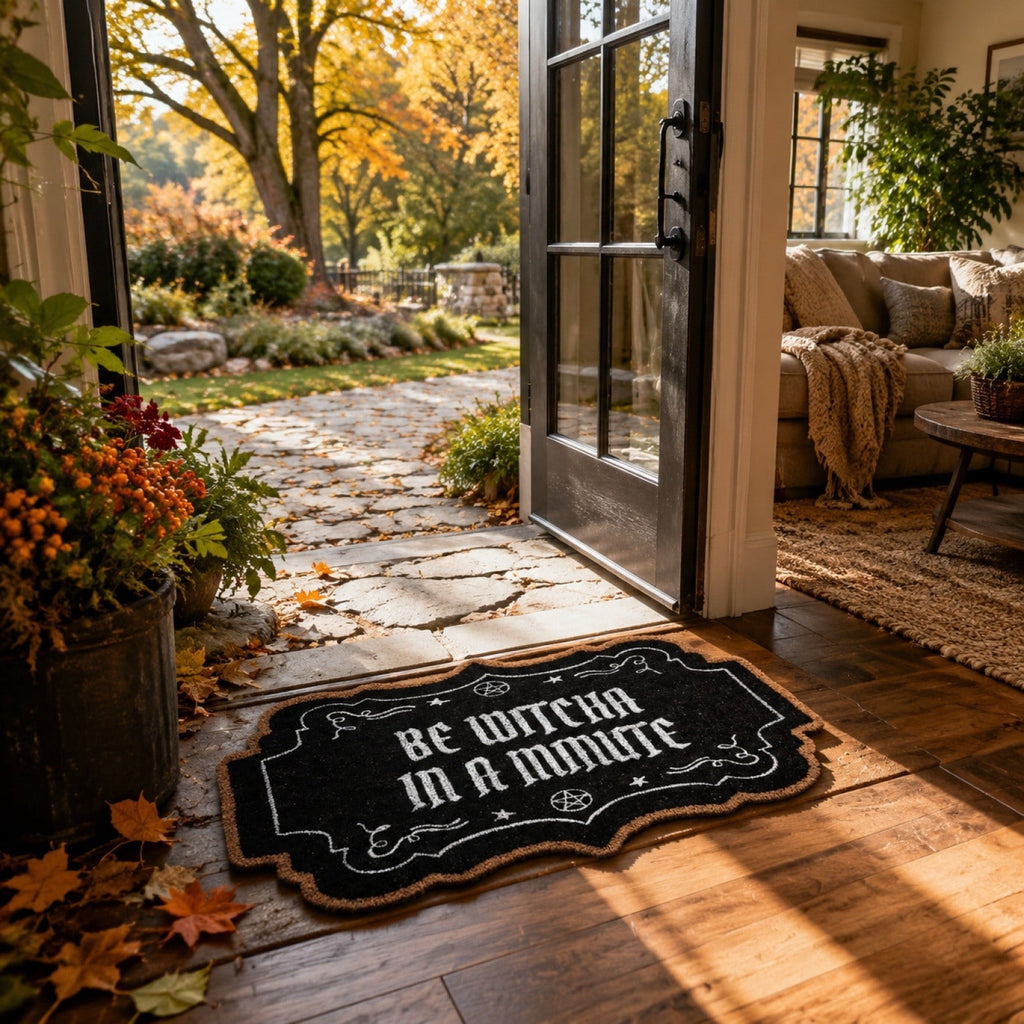 Tepsmf Halloween Doormat 19.7x31.4IN Soft Non Slip Halloween Bathroom Rug For Front Doors Porches And Witch-themed Home Decor