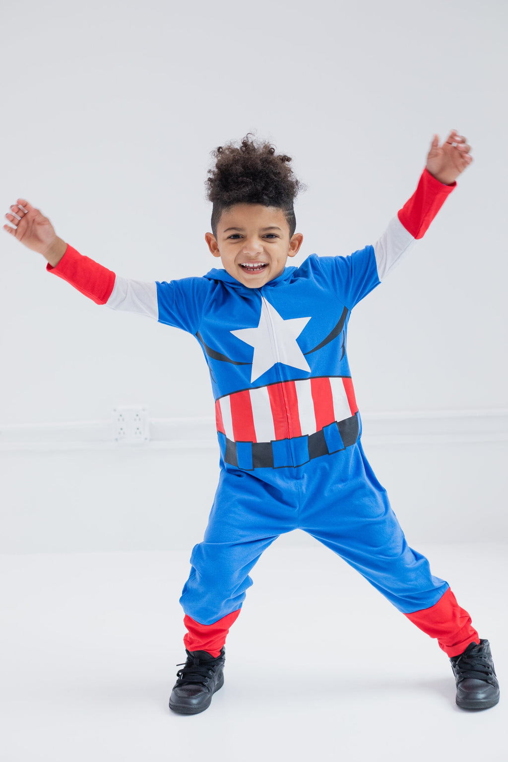 Marvel Avengers Toddler Boy or Girl Cosplay Hooded One Piece Thor Grey