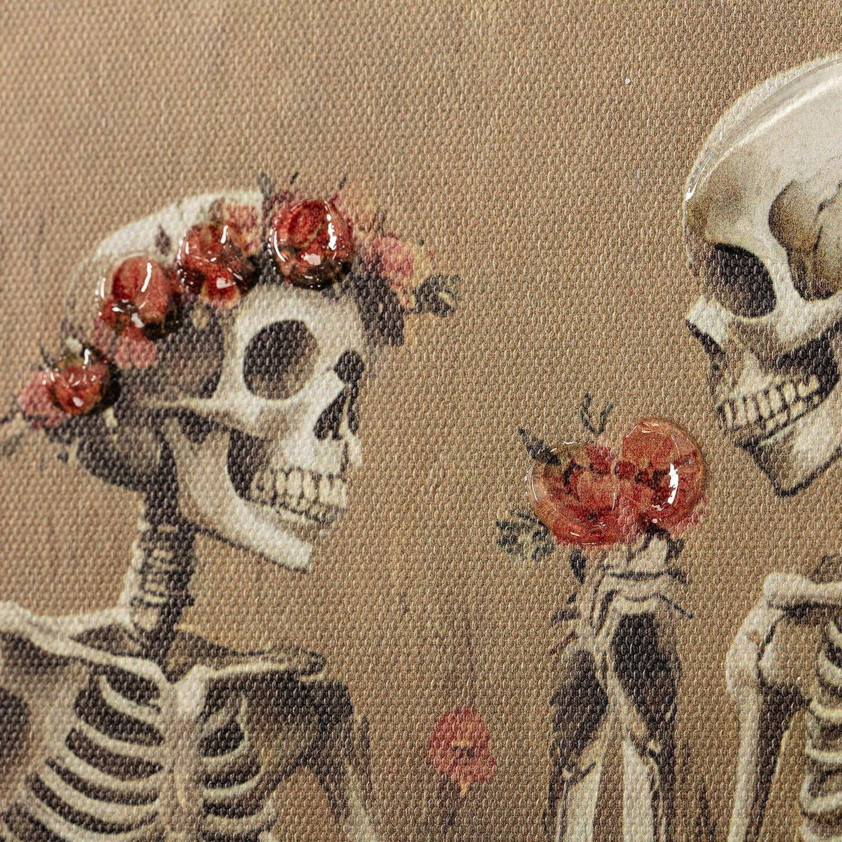 Skeleton Couple Framed Wall Art, Multicolor, 11" x 14", Halloween by Way To Celebrate