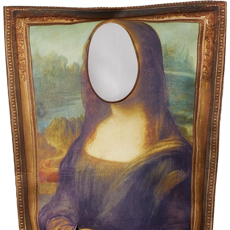 Ebaokuup Halloween Famous Paintings Costume- Cosplay Funny Mural Costume Adult Men Women- Creative Halloween Dress Up Outfits with Hollowed Out Head & Hands for Halloween Party Stage Performance