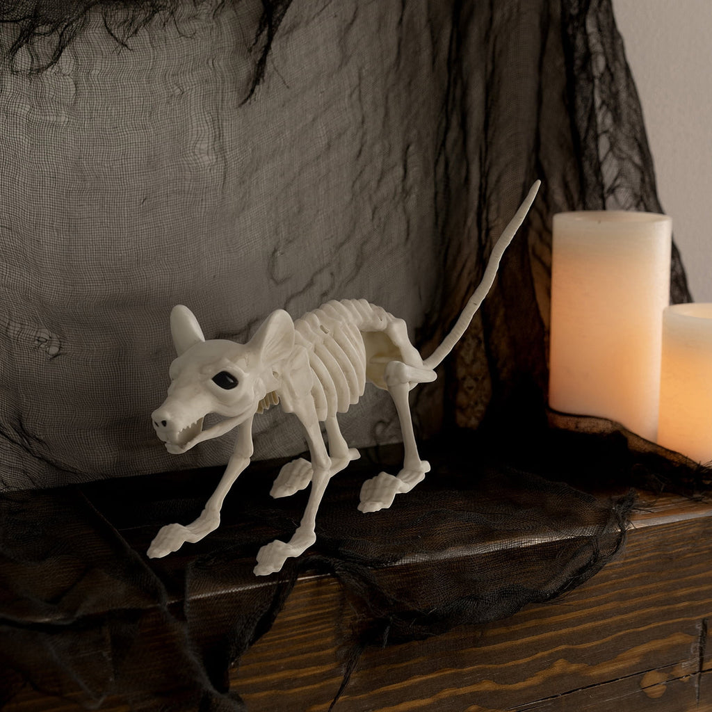 Faux Skeleton Rat Decoration, 7", Halloween by Way To Celebrate