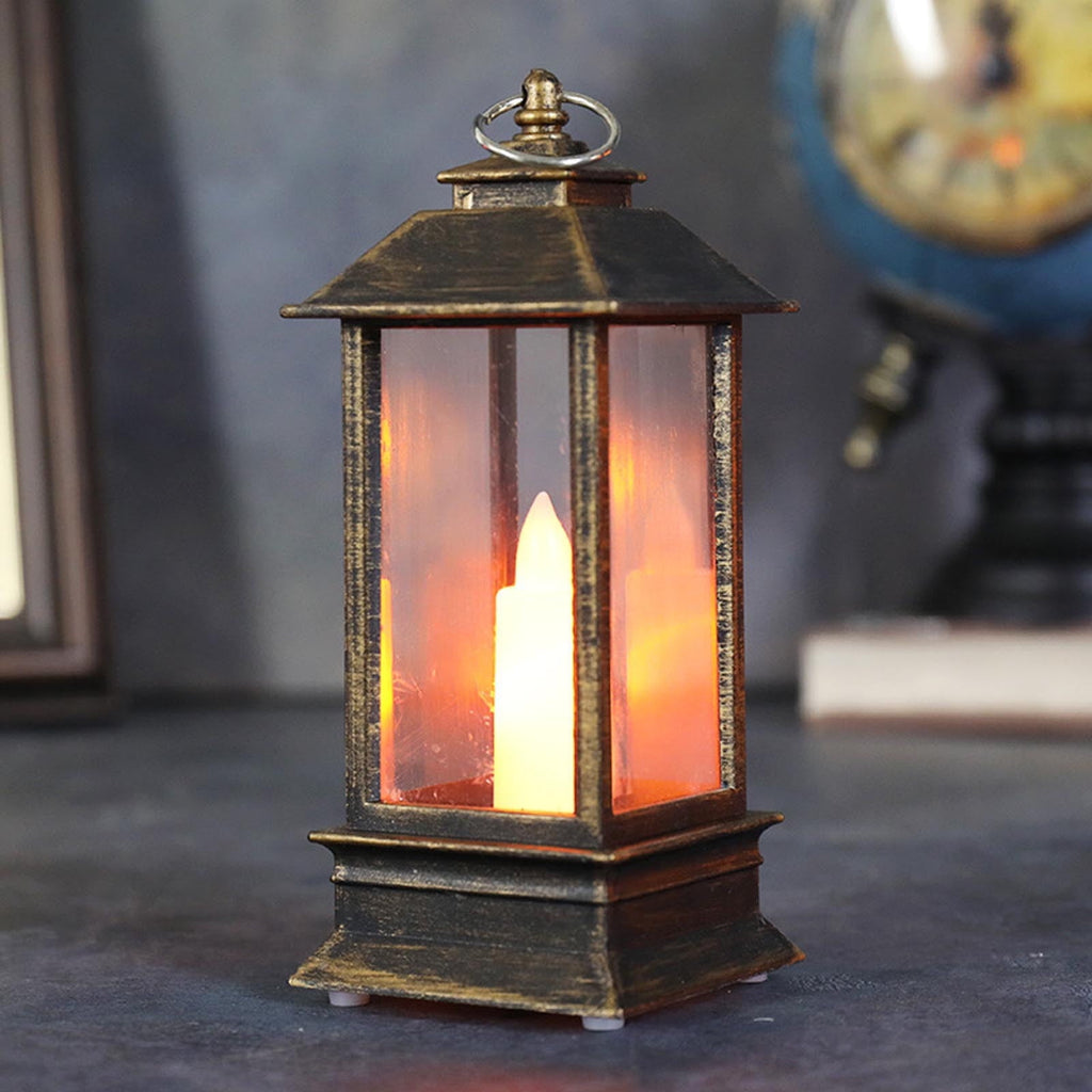 Cheapark Halloween Lanterns Decorations, Battery Operated Black Pumpkin Witch Lanterns, Flickering Light For Indoor Party Home Decor