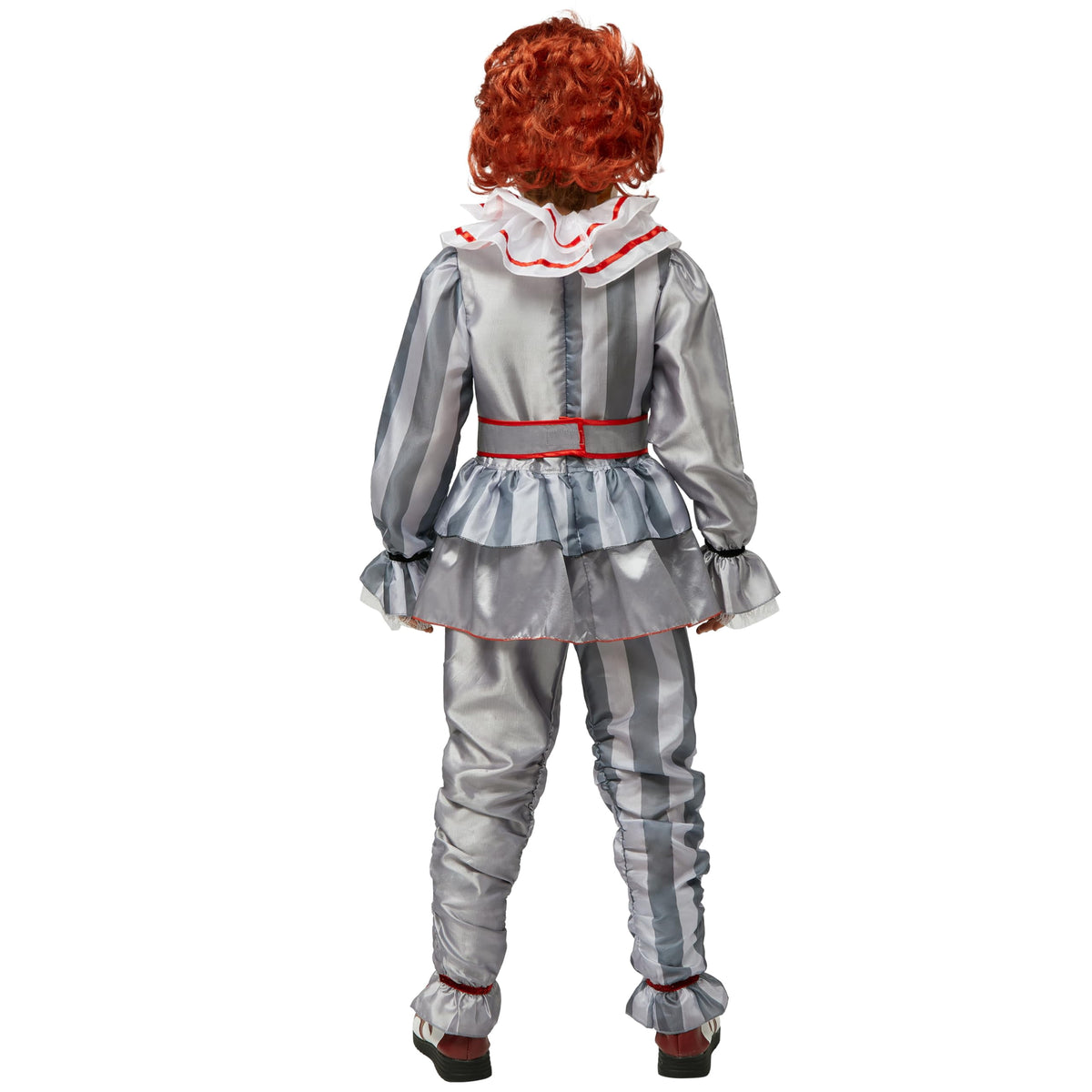 Joyfy Girls Clown Costume, Evil Clown Dress, Halloween Scary Jester Costume for Girls Halloween Dress Up, Fancy Dress Cosplay Party