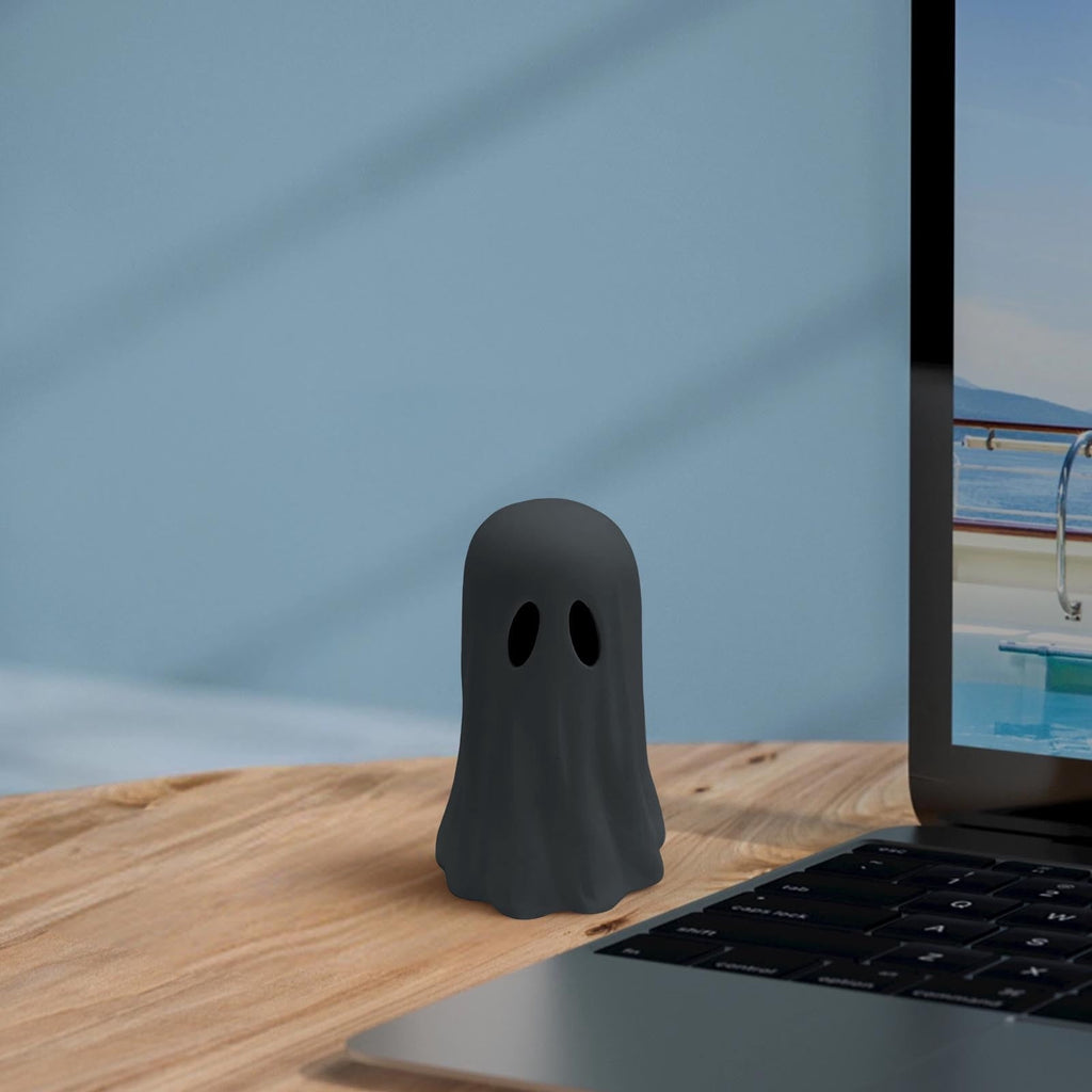 Halloween Ghost Figurine - Spooky Resin Ghost Statue, Cute Halloween Decorations Indoor for Tabletop Home Decor Party Gifts