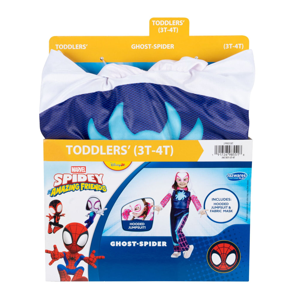Marvel's Ghost Spider Halloween Costume for Toddler, Size 3-4T, by Jazwares