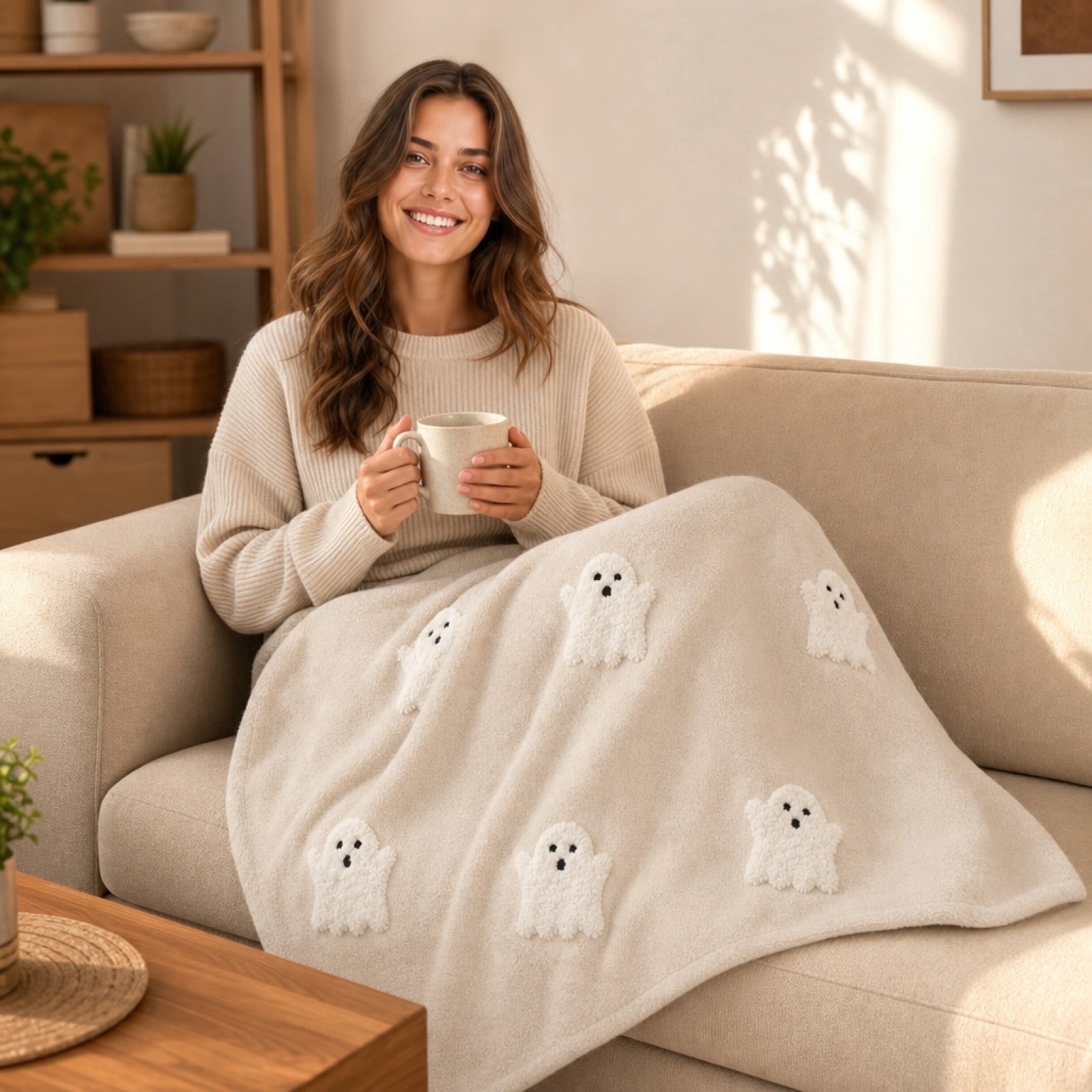 Guvpev Halloween Flannel Throw Blanket, 39.4" x 27.6" Soft Plush 3D Pumpkin Printed Decorative Blanket for Couch, Bed, Travel, Living Room, Cozy Fall Holiday Home Accent