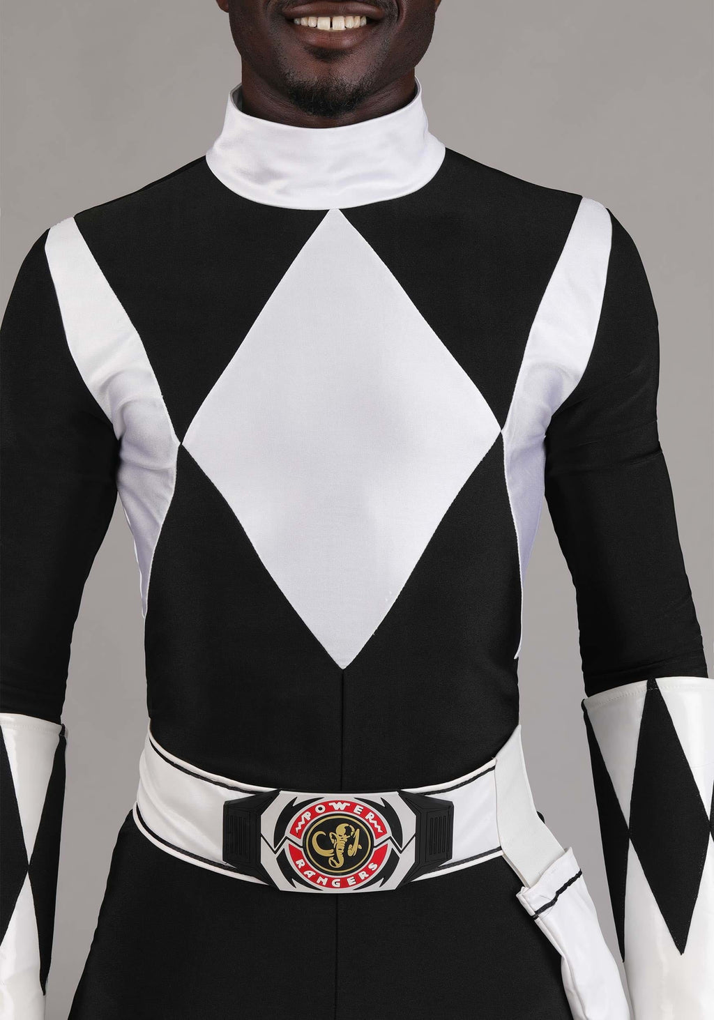 Men's Authentic Power Rangers Black Ranger Costume