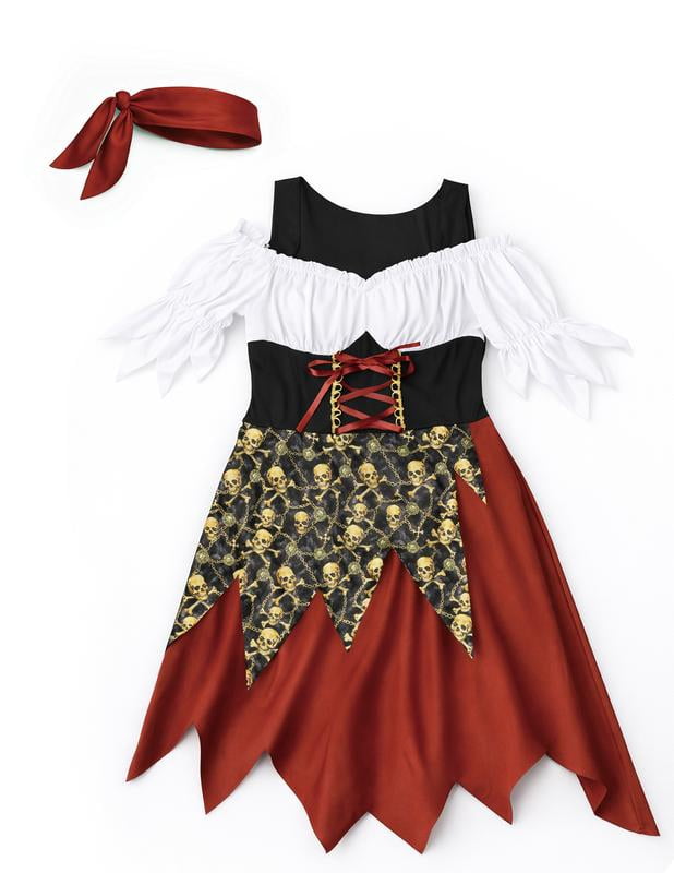 Buccaneer Belle Costume for Adults, Women's Size L (12/14), by Way to Celebrate