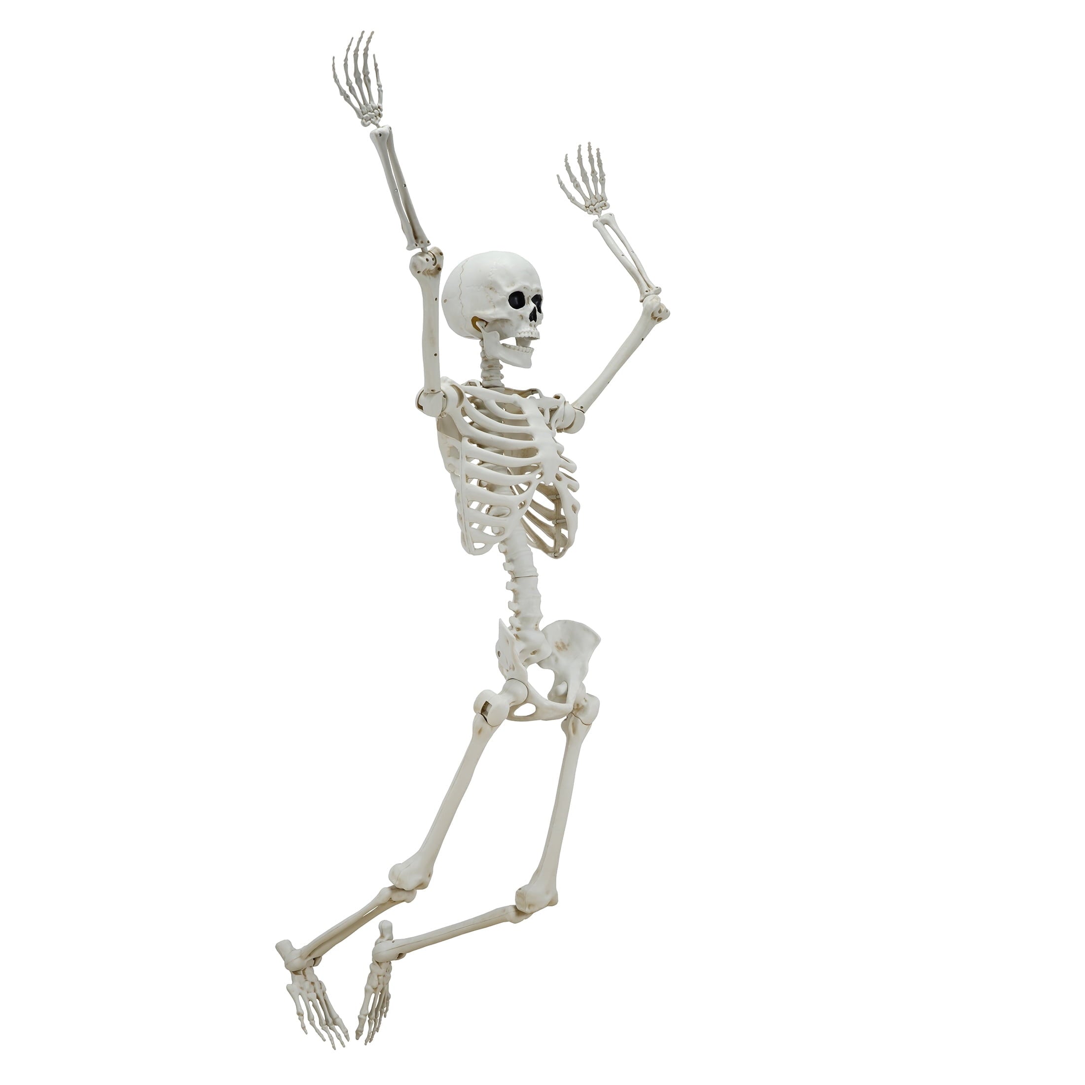 Hanging Posable Skeleton Decoration, White, 5', Halloween by Way To Celebrate