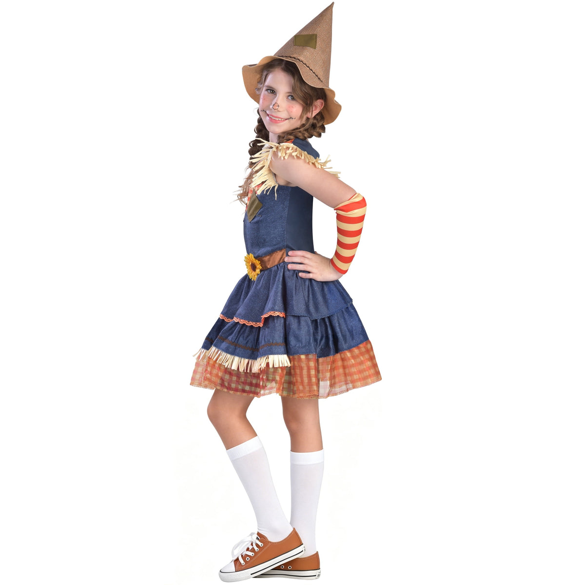 Scarecrow Sweetie Halloween Costume for Children, Girls' Size S (6/6x), by Way to Celebrate