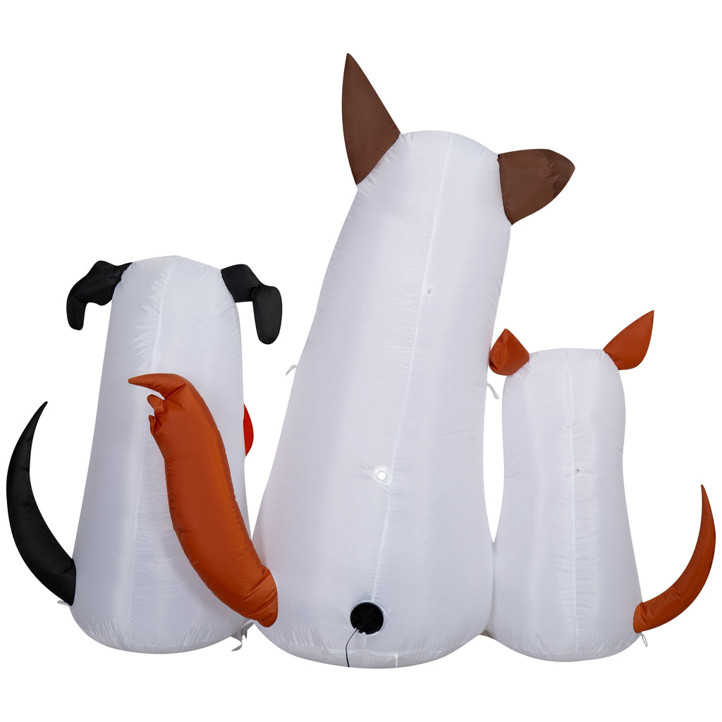 Ghost Dog Trio Airblown Yard Inflatable, Multicolor, 6', Halloween by Way To Celebrate