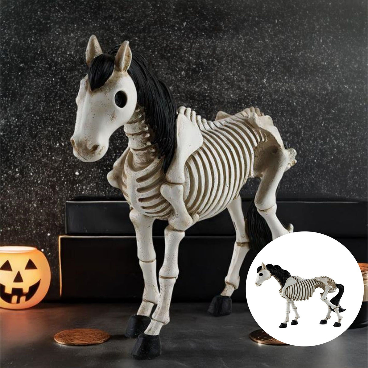 amlbb Halloween Decoration Halloween Skeleton Horror Decorations Simulation Animals Skeleton Ornaments Bar Decoration Frogs Skeleton on Clearance