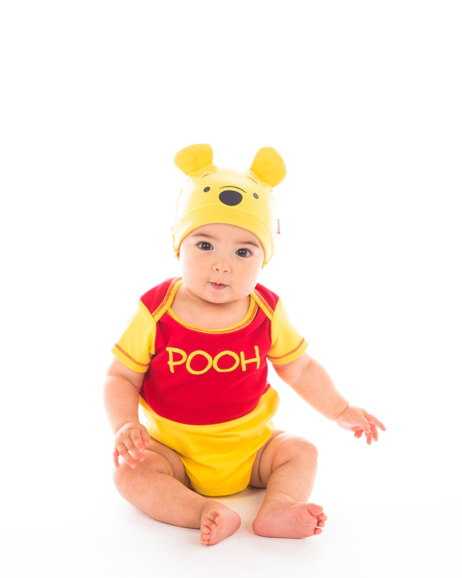 Disney Winnie the Pooh Baby Boy or Girl 2-Piece Cosplay Bodysuit and Hat Set Light Blue Eeyore