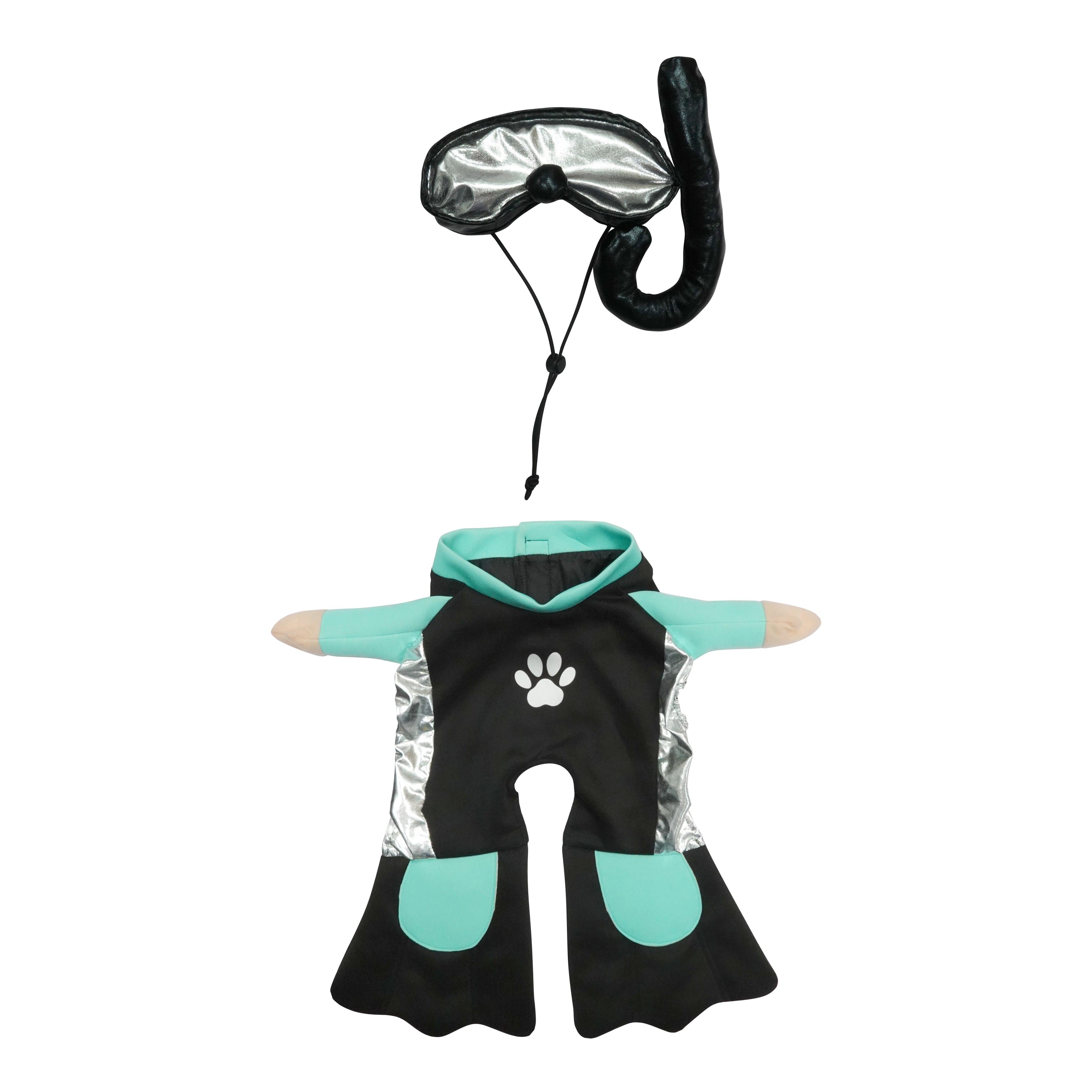 Best Furry Friends Costume for Dogs or Cats, Scuba Diver, X-Small