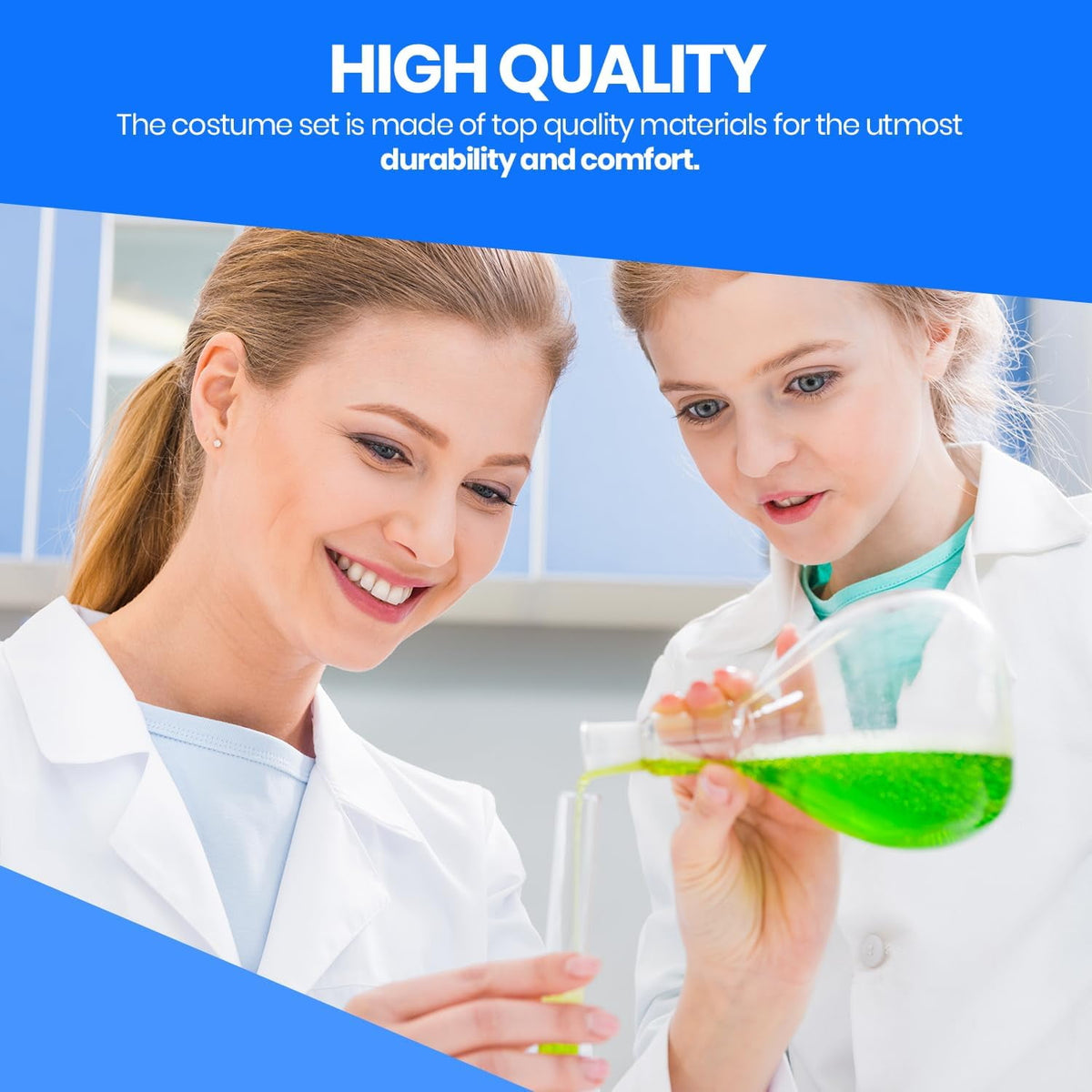 Dress Up America Kids White Lab Coat Doctor Costume Scientist Costume for Boys & Girls