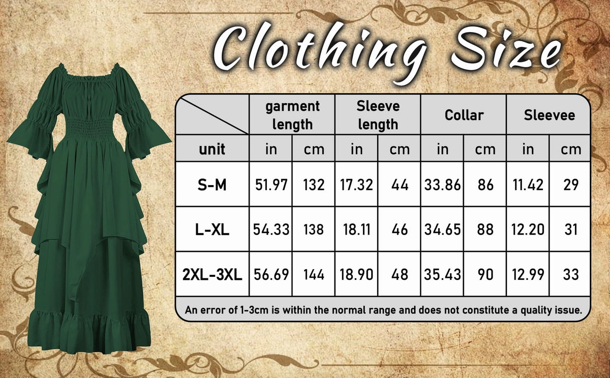IROOZIGOTO Womens White Medieval Renaissance Maxi Dress Off Shoulder Long Flare Sleeve with Brown Lace Up Corset Belt Halloween Cosplay Costume