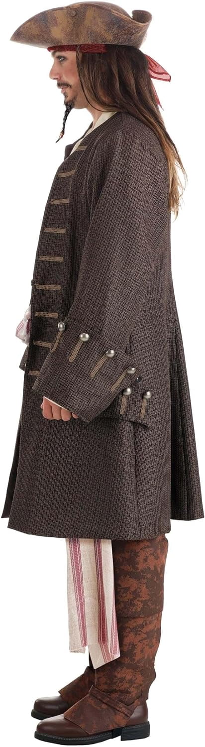 Deluxe Jack Sparrow Pirate Costume for Men