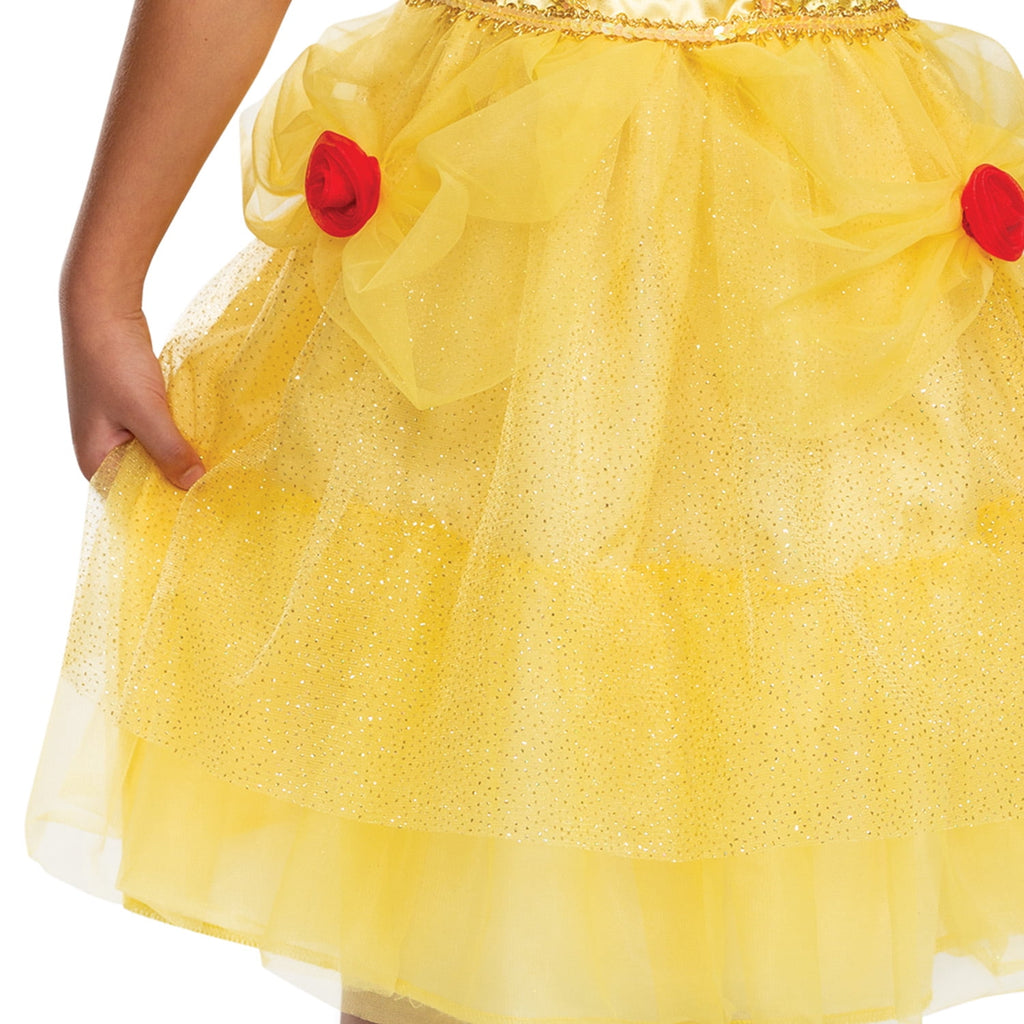 Disney Beauty & The Beast Belle Halloween Costume for Children, Girls Size XS (4/5), by Disguise