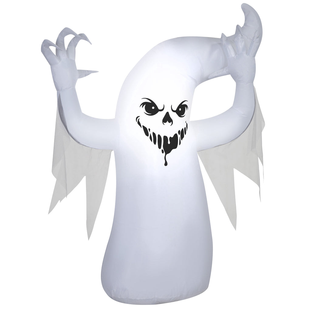 Scary Ghost Airblown Yard Inflatable, Black and White, 4', Halloween by Way To Celebrate