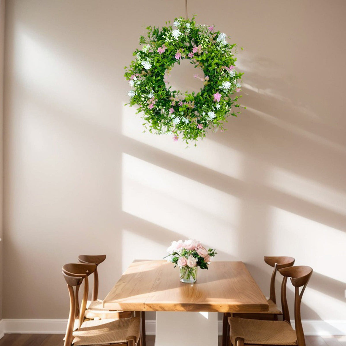2-Pack Fake Hanging Plants, Faux Hanging Plant Artificial Greenery for Living Room Bedroom Boho Wall Shelf Indoor Outdoor Decor Artificial Hanging Plants