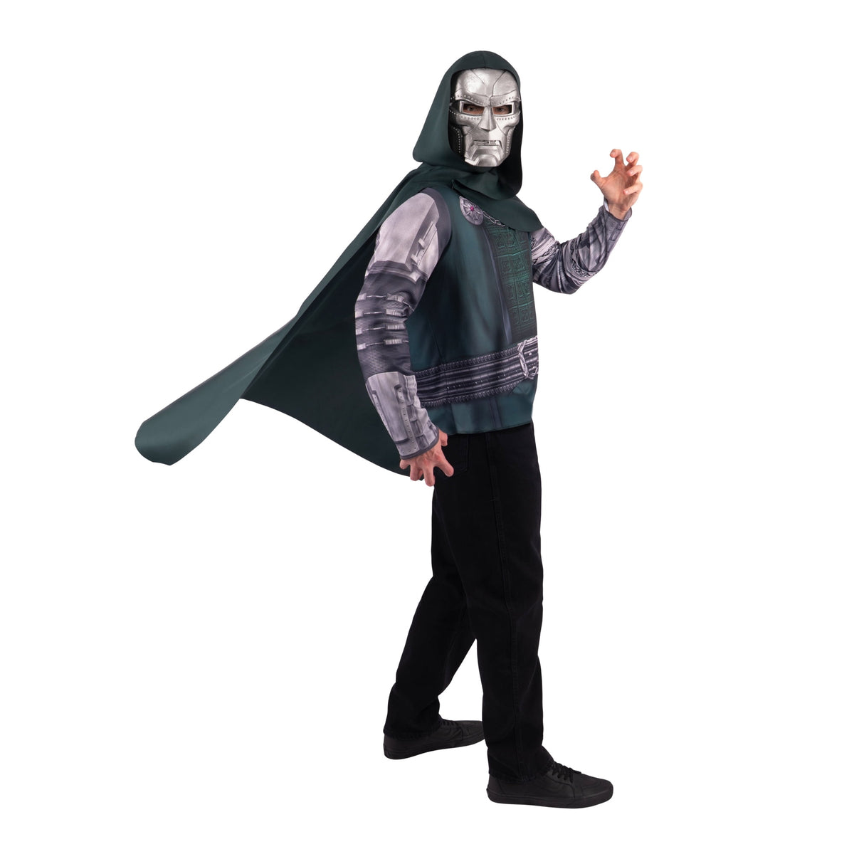 Marvel Dr.Doom Halloween Costume for Adults, Men's Size Small / Medium (28-34), by Jazwares