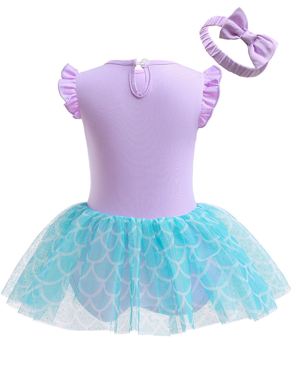 WIBACKER Infant Baby Girls Princess Romper Costume Onesie Fancy Dress Bodysuit with Headband Halloween Birthday Dresses
