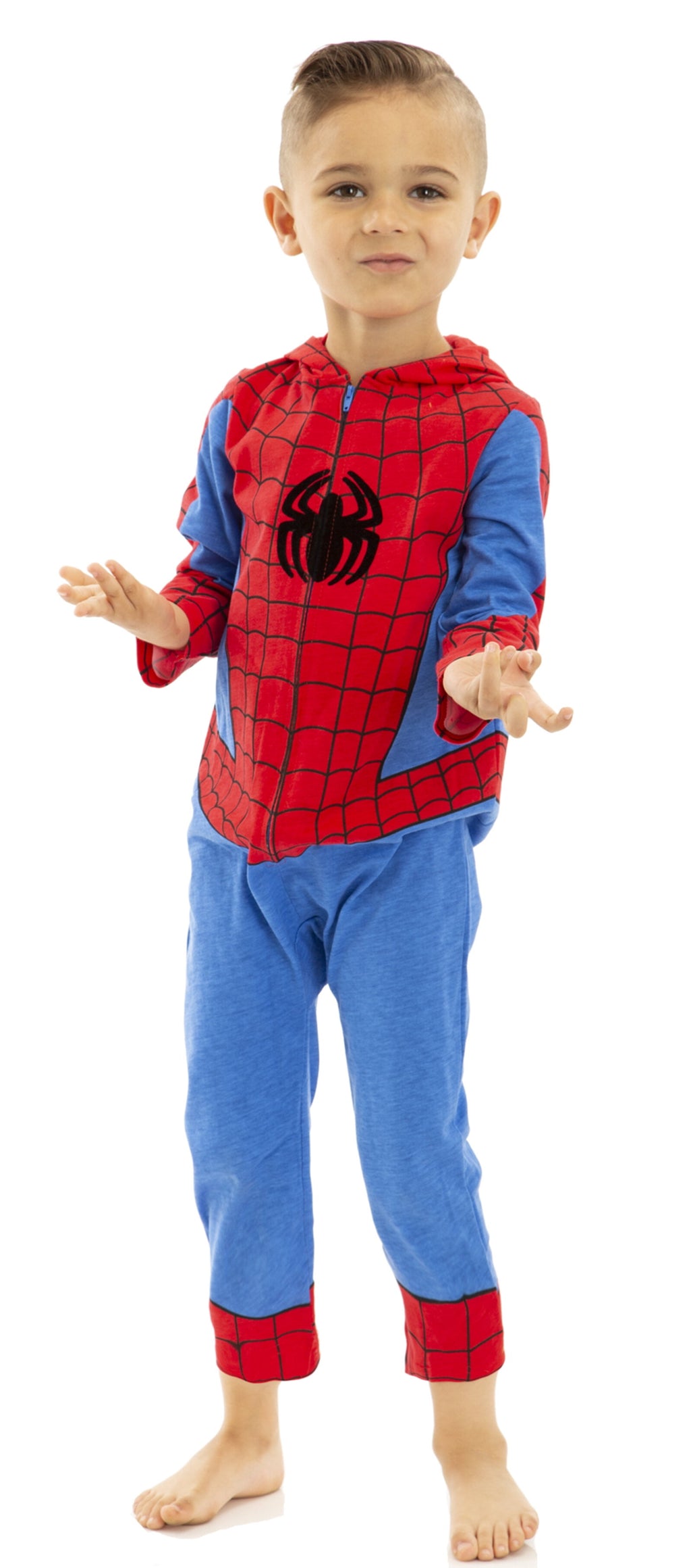 Marvel Avengers Toddler Boy or Girl Cosplay Hooded One Piece Thor Grey