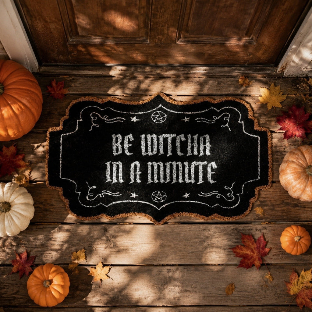 Tepsmf Halloween Doormat 19.7x31.4IN Soft Non Slip Halloween Bathroom Rug For Front Doors Porches And Witch-themed Home Decor